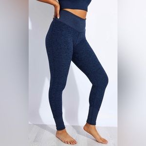 Womens alo high waisted alosoft lounge legging rich navy heather size medium
